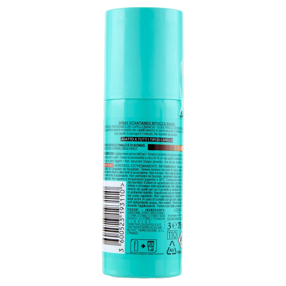L'Oréal Paris Ritocco Perfetto Spray Istantaneo Ritocco Radici, i Biondi, 75 ml